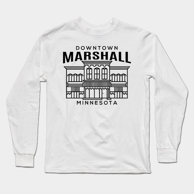 Downtown Marshall MN Long Sleeve T-Shirt by HalpinDesign